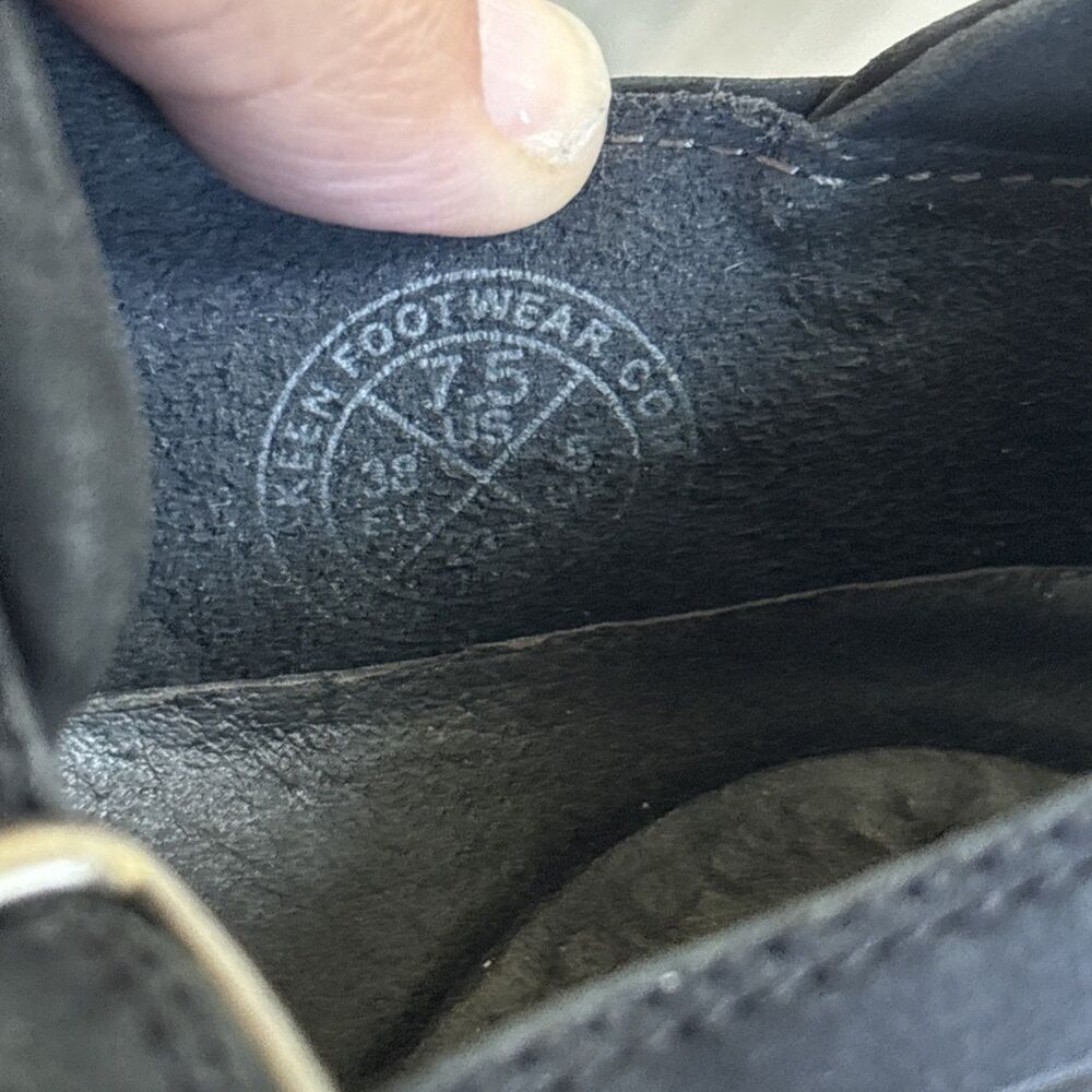 KEEN Mary Jane Black Suede Leather Utility Flats Shoes Comfort Women's Size 7.5 - Picture 8 of 9